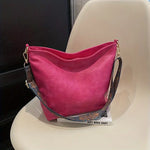 Large Capacity Geometric Strap Vintage Crossbody Bag - Perfect Shoulder Bag for Work & School - Hobo Style