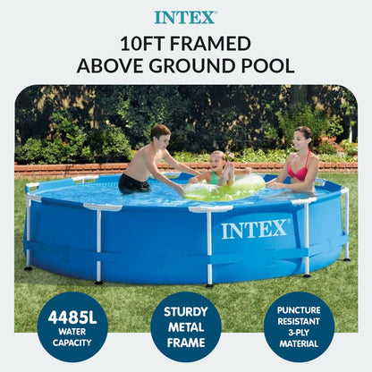 Framed Swimming Pool With Pump 305x76cm
