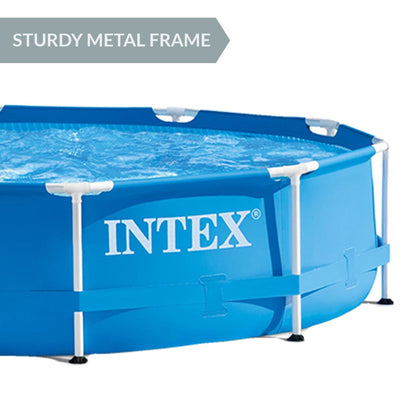 Framed Swimming Pool With Pump 305x76cm