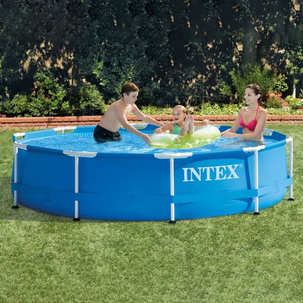Framed Swimming Pool With Pump 305x76cm
