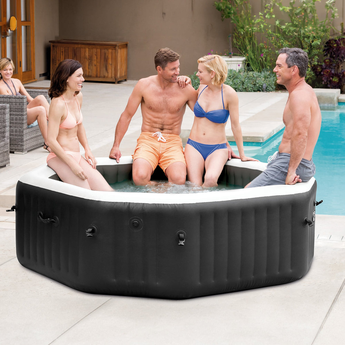 Inflatable Hot Tub Deluxe 4 Person