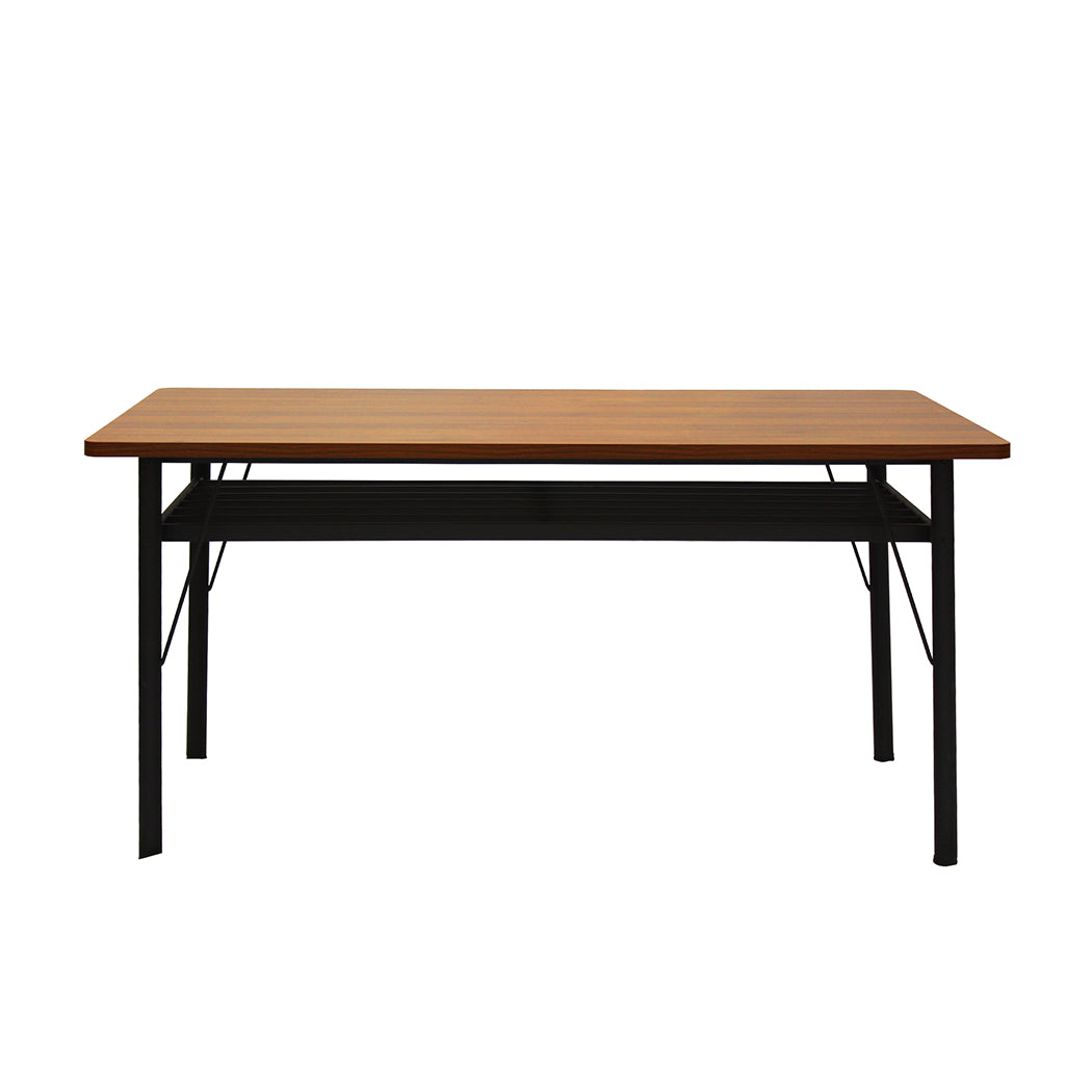 Functional Dining Table Storage Shelf 4-6 Seater 150cm  Adjustable