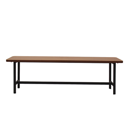 Modern 1x Dining Table +1x Bench Set Steel Home Kitchen Farmhouse