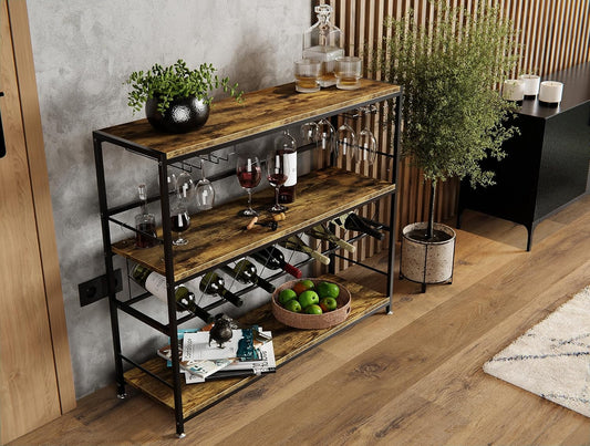 Wine Rack Large Storage 30x104x96cm