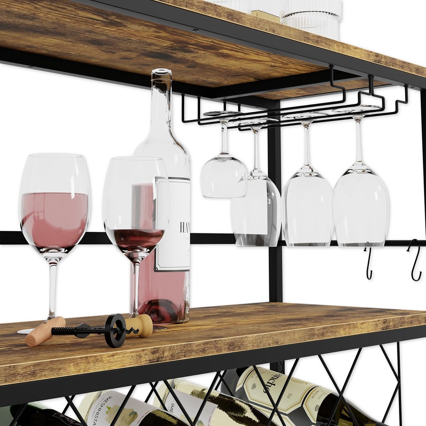Wine Rack Large Storage 30x104x96cm