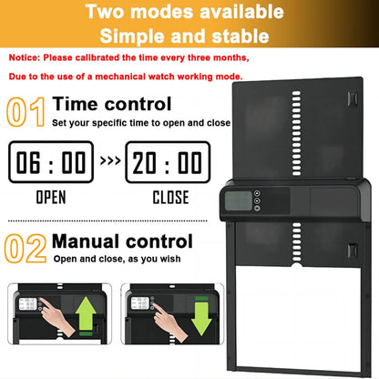 Automatic Chicken Coop Door With Timer 32x4x25cm
