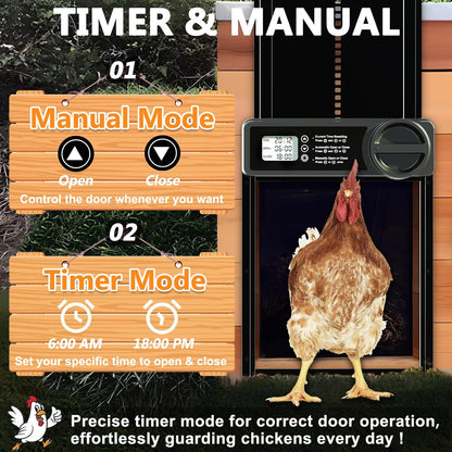 Automatic Chicken Coop Door Opener Timer 32x4x25cm