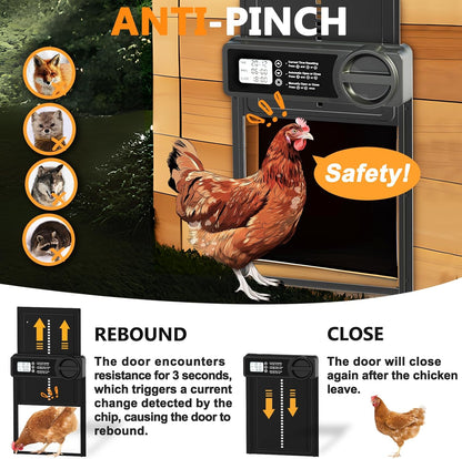 Automatic Chicken Coop Door Opener Timer 32x4x25cm