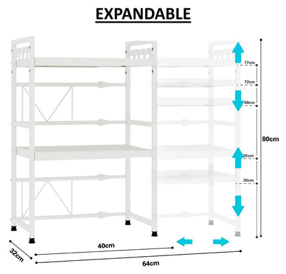 3 Tier Kitchen Shelf Rack 36x78x40cm