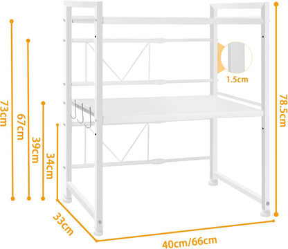 3 Tier Kitchen Shelf Rack 36x78x40cm