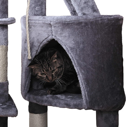 Cat Tree 120cm Multi Level 40x120x55cm