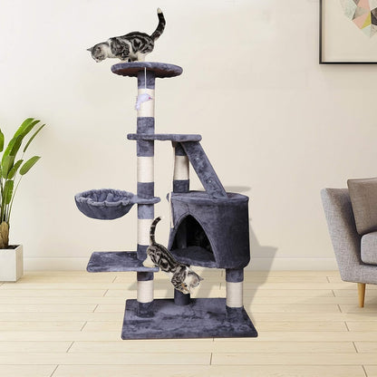 Cat Tree 120cm Multi Level 40x120x55cm