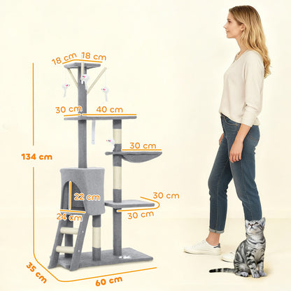 Cat Tree Hammock Tower 35x134x60cm