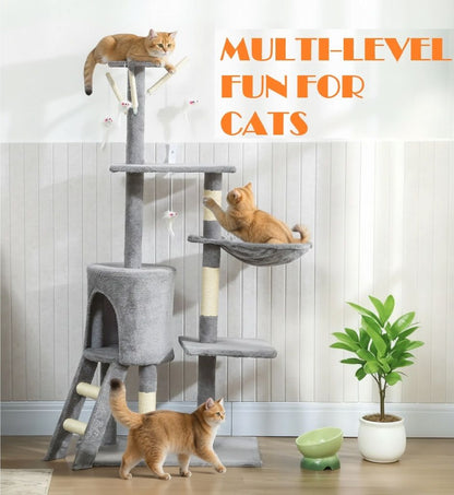 Cat Tree Hammock Tower 35x134x60cm
