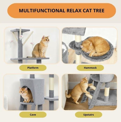 Cat Tree Hammock Tower 35x134x60cm