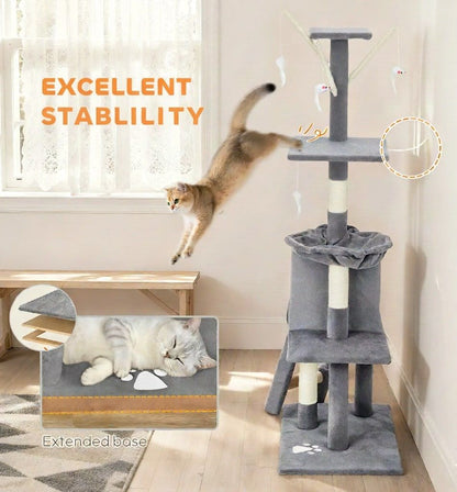 Cat Tree Hammock Tower 35x134x60cm
