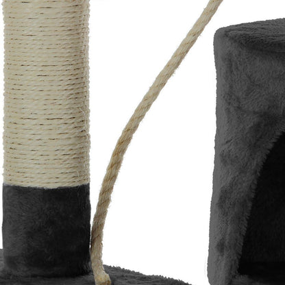 Cat Tree Tower Grey 40x140x40cm