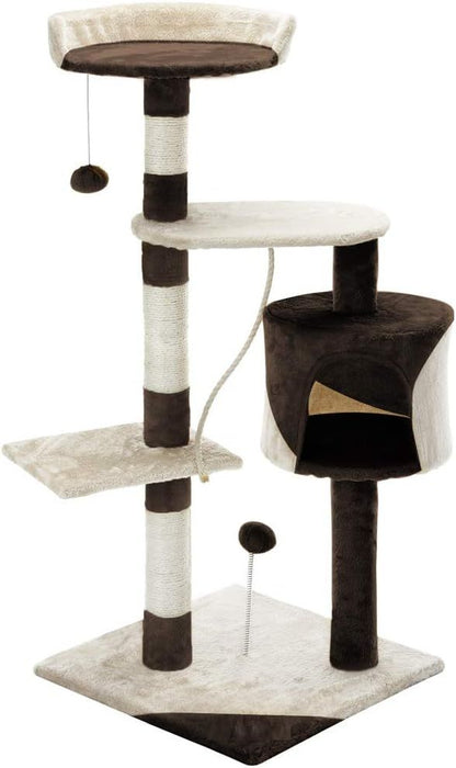 Cat Tree 140cm Plush Perch 40x140x40cm
