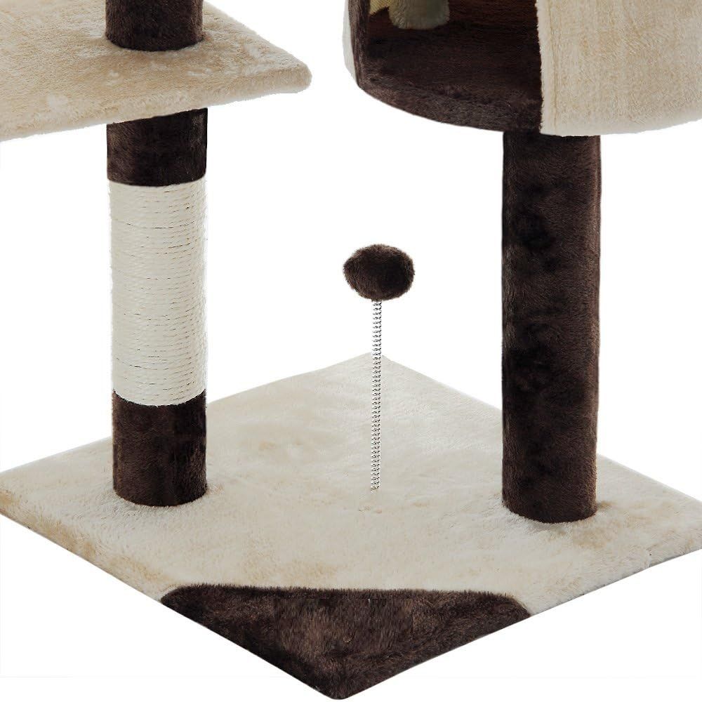 Cat Tree 140cm Plush Perch 40x140x40cm