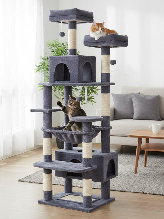 Cat Tree Tower 180cm High 53x184x43cm