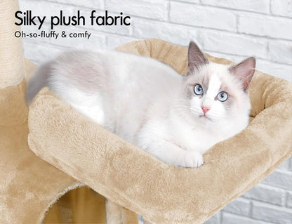 Cat Tree Tower With Plush Perches 53x184x43cm
