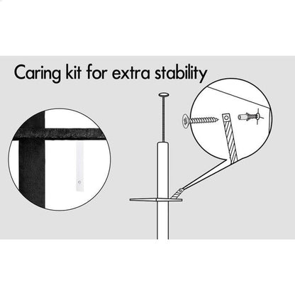 Cat Tree Tower Adjustable Height 43x230x27cm