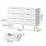 Compact Chest of 6 Drawers  Multipurpose Use Classic Durable