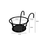 3x Plant Stand flower Holder Black