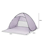 Pop Up Beach Tent Caming Portable Grey