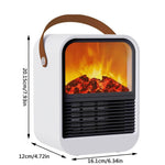 3D Flame Heater Office Desktop Heater Small Electric Heater For Home Quick