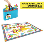 Kids Baby Activity Playmat to Bag with Musical Rattle