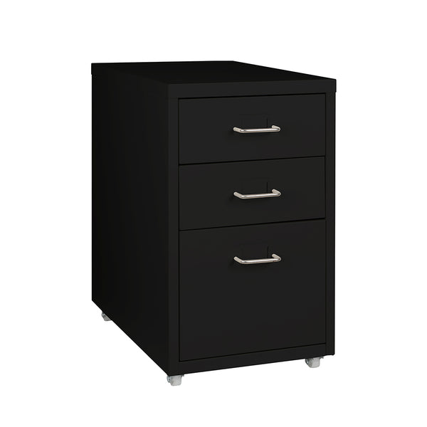  3 Drawer Office Drawers Cabinet Black