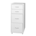 4 Drawer Office Drawers Cabinet White