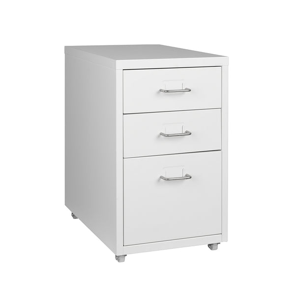  3 Drawer Office Drawers Cabinet White