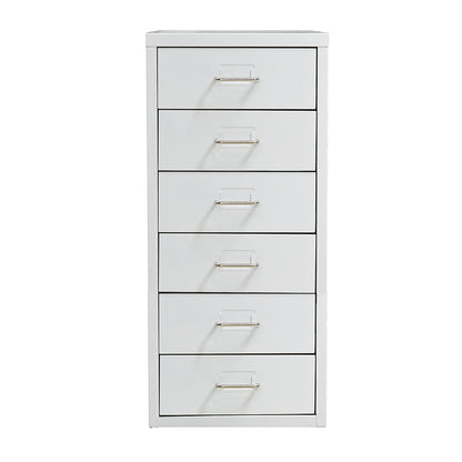 6 Drawer Office Cabinet Drawers White