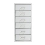 6 Drawer Office Cabinet Drawers White