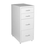 4 Drawer Office Drawers Cabinet White