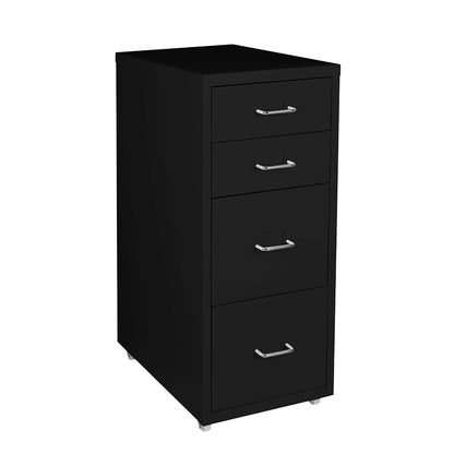 4 Drawer Office Drawers Cabinet Black