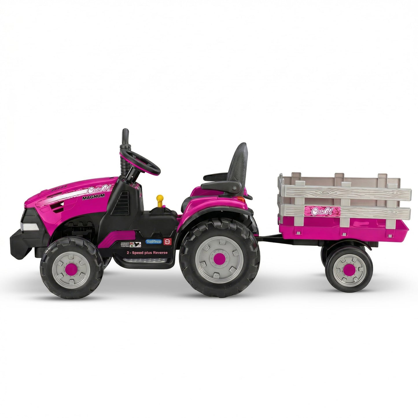 Ride On Tractor Pink 2 Speed 171.45x67.31x62.23cm