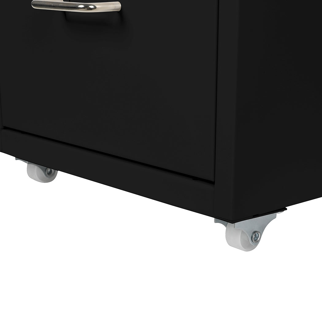 4 Drawer Office Drawers Cabinet Black