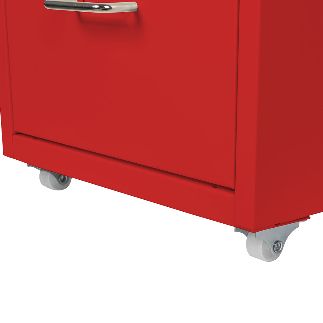 6 Drawer Office Cabinet Drawers Red