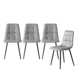 Ergonomic 8x Dining Chairs Kitchen Chair  High Back Support