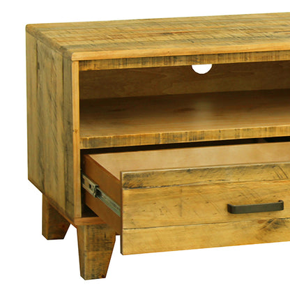 TV Cabinet with 3 Storage Drawers with Shelf Light Brown