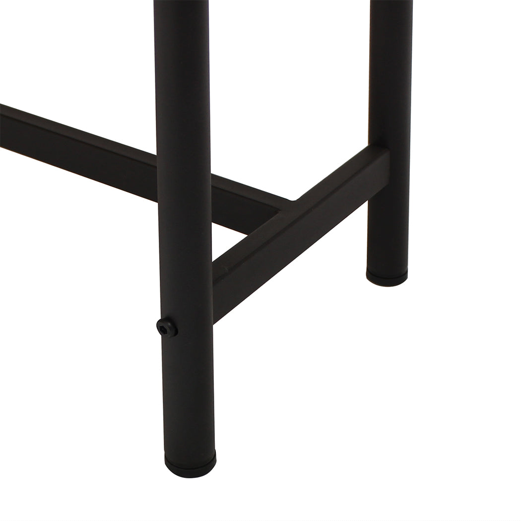 Modern 1x Dining Table +1x Bench Set Steel Home Kitchen Farmhouse