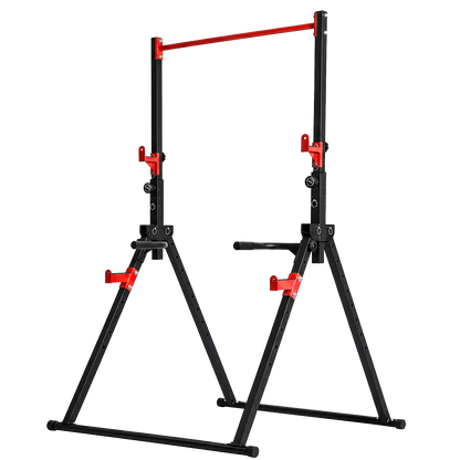 Centra Foldable Power Tower Pull Up Dip Station Adjustable Height Home Gym 220kg