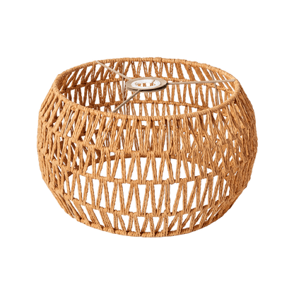 Pendant Light Shade Yellow Paper Rope 32x32x17cm