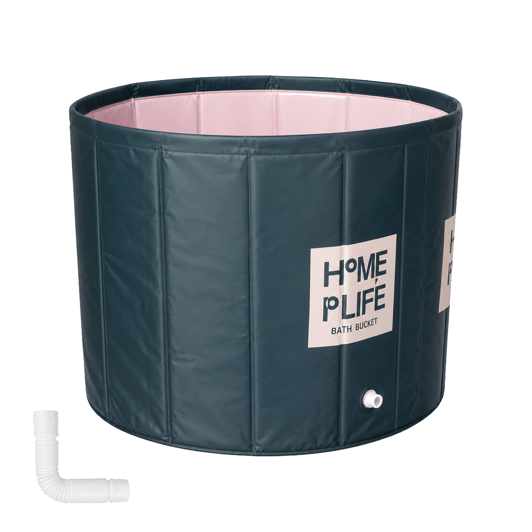 Portable Foldable Bathtub Green 80x80cm