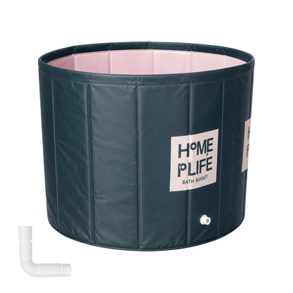 Portable Foldable Bathtub Green 80x80cm