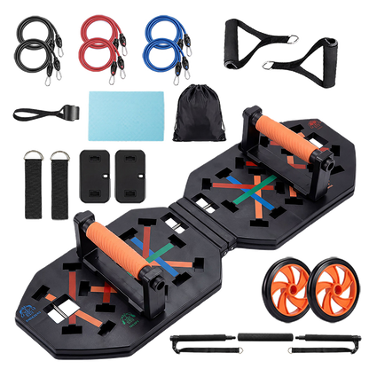 Push Up Board Set Resistance Bands Home Gym | HomeAndLiving - 9