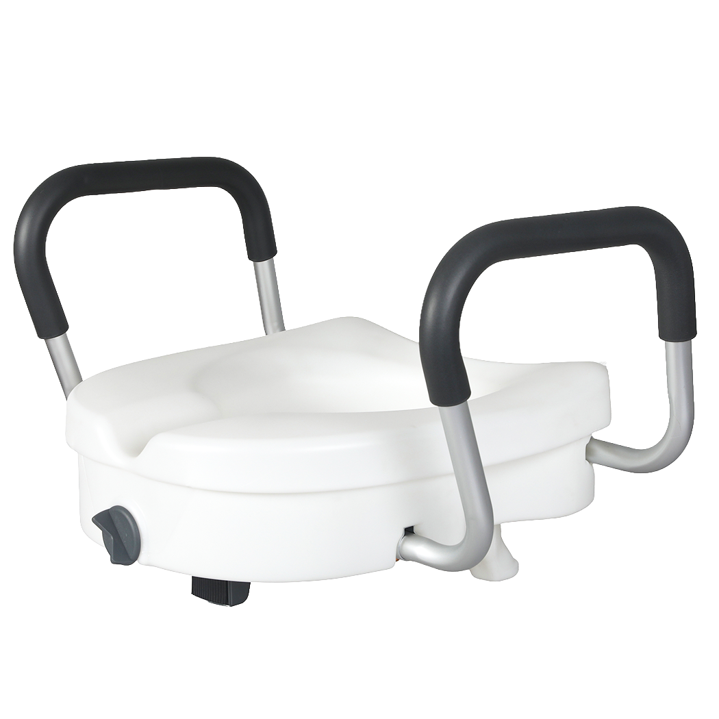 Raised Toilet Seat With Handles 41x49x45cm